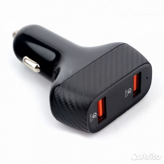Адаптер питания Cablexpert MP3A-UC-CAR19, 2хUSB T