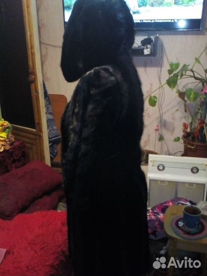 Шуба с капюшоном