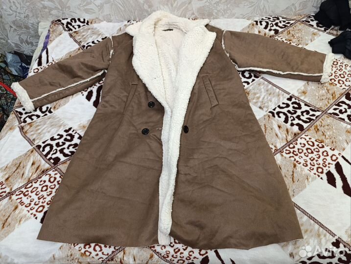 Дубленка искусственная демисезонная 54-56