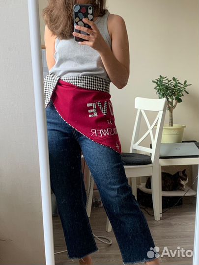 Косынка с вышивкой