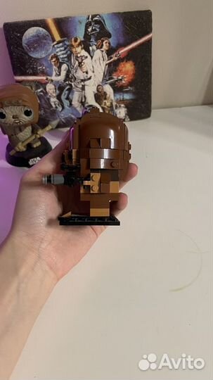 Fanko pop star Wars Эвок и Lego Чубака