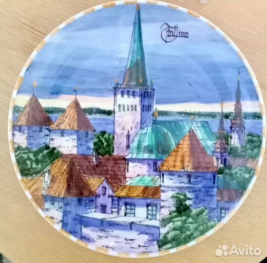 Тарелка декоративная все страны мира и города