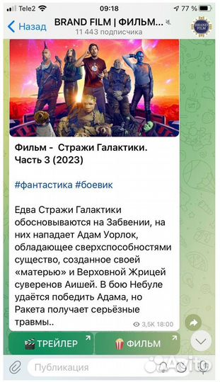 Готовый бизнес. Телеграм канал