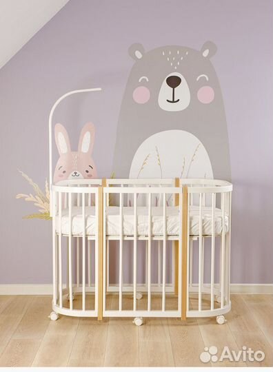 Детская овальная кроватка