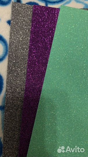 Фоамиран глиттерный