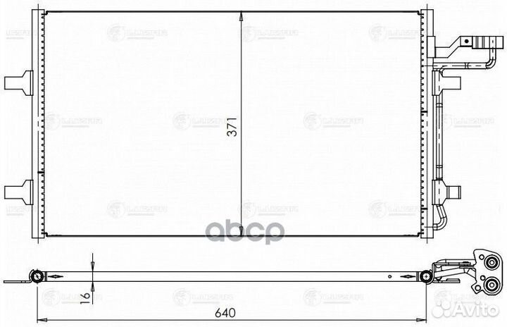 Конденсер volvo S40 04/C30 06- lrac1004 luzar