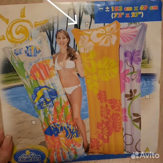 Надувной матрас для плавания новый