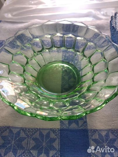 Цветное стекло СССР. Фруктовницы, креманки, рюмки