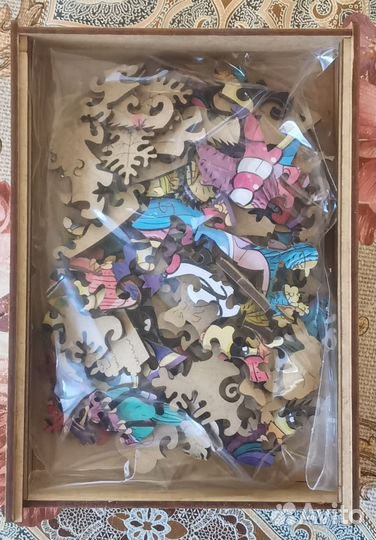 Деревянные фигурные пазлы