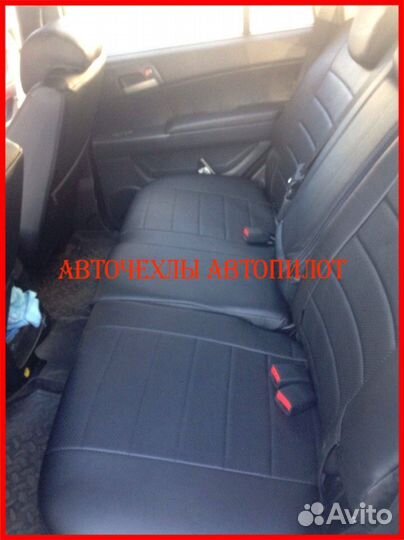 Чехлы Автопилот Ssangyong Kyron из экокожи чёрные