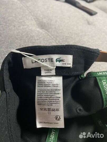 Кепка новая Lacoste