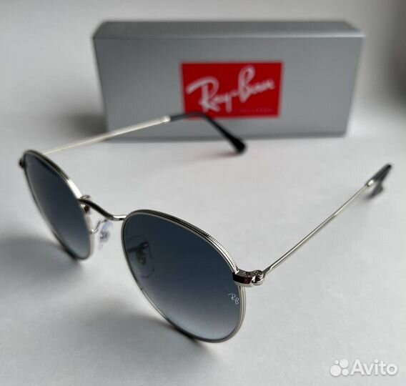 Очки Ray Ban Round Metal серые