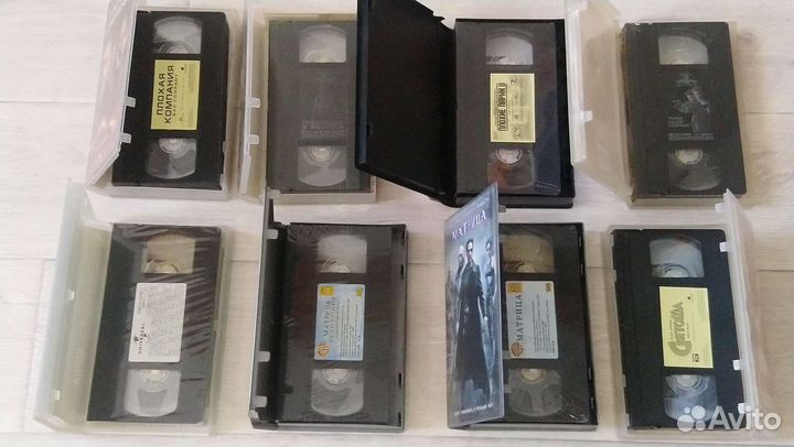 VHS Видеокассеты в плёнке/лицензия бокспластиковый
