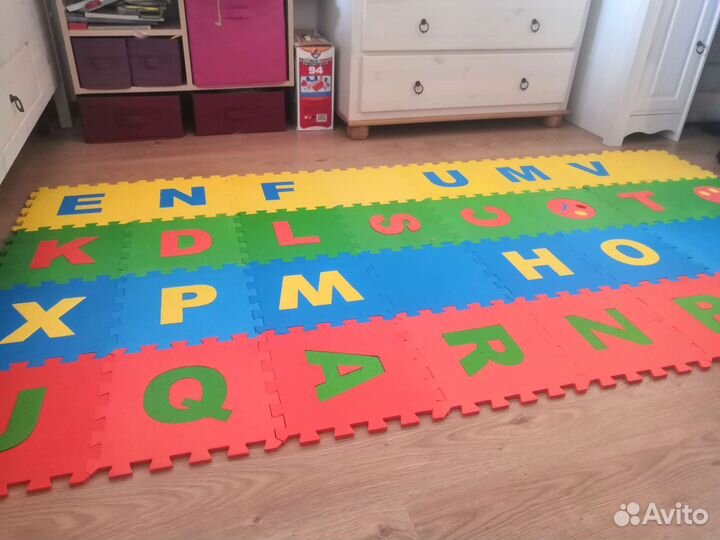 Детский коврик пазл Эва eva 32 шт большой