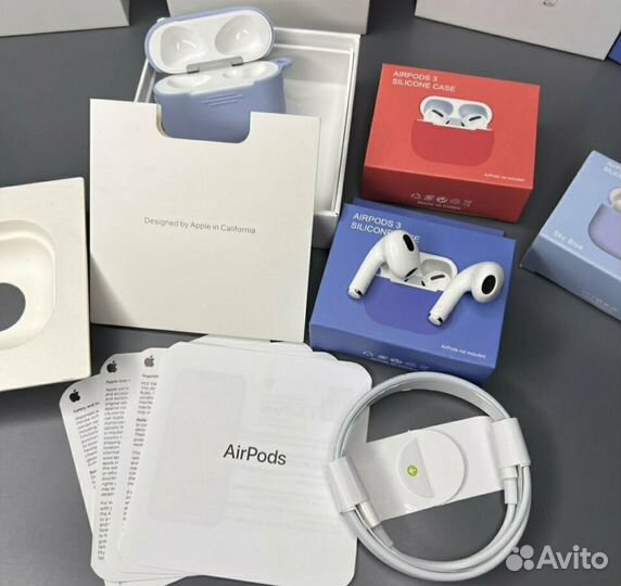 Наушники airpods 3 premium + чехол