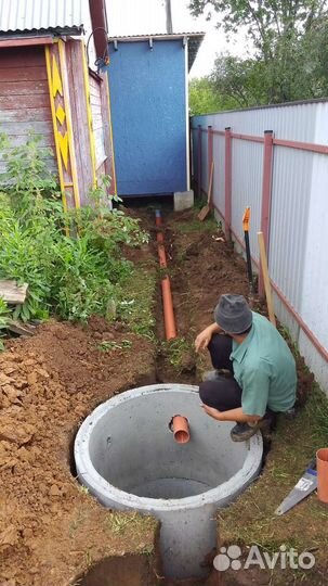 Септик под ключ из бетонных колец