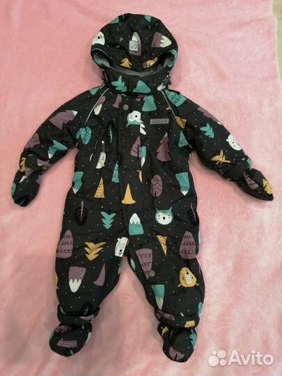 Комбинезон зимний Crockid размер 68-74