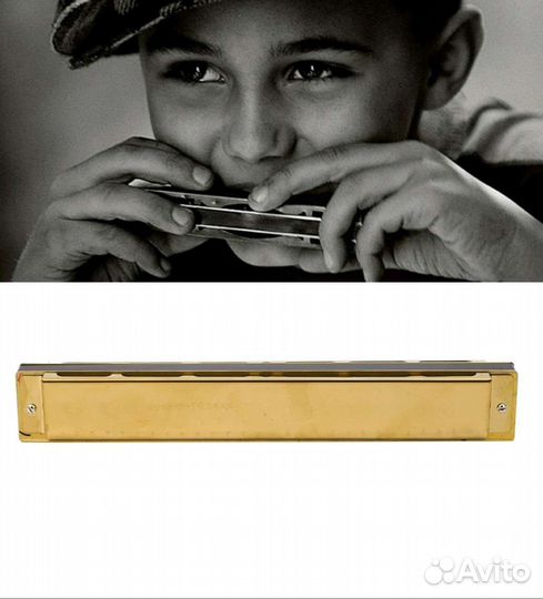 Губная гармошка гармоника 24 отверстия большая вау