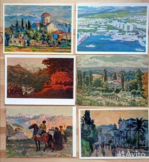 Кавказ, 39 открыток, 50-80е годы