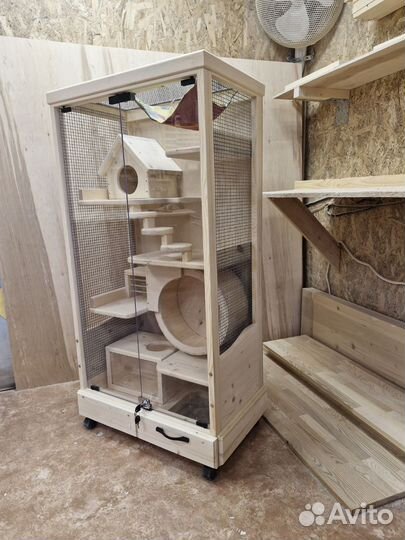 Витрина-клетка для шиншилл, белок,бурундуки и тд