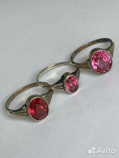 Серебряное кольцо 875 проба