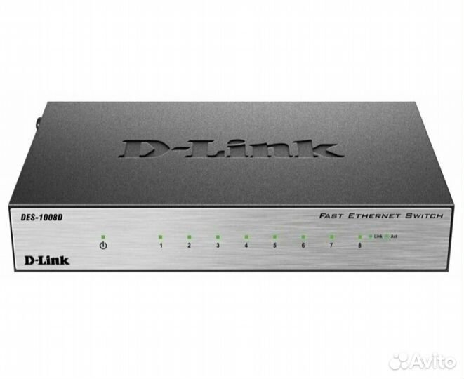 Коммутатор switch D-Link DES-1008D/L2A Black