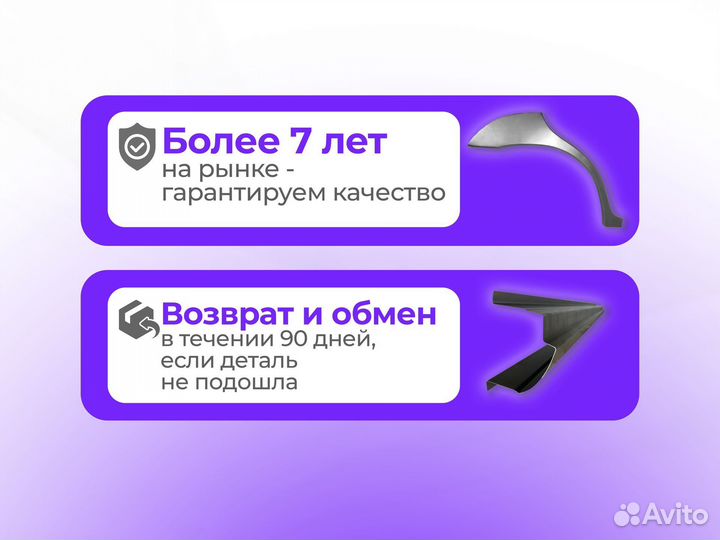 Ремонтные пороги и арки для Hyundai Воткинск