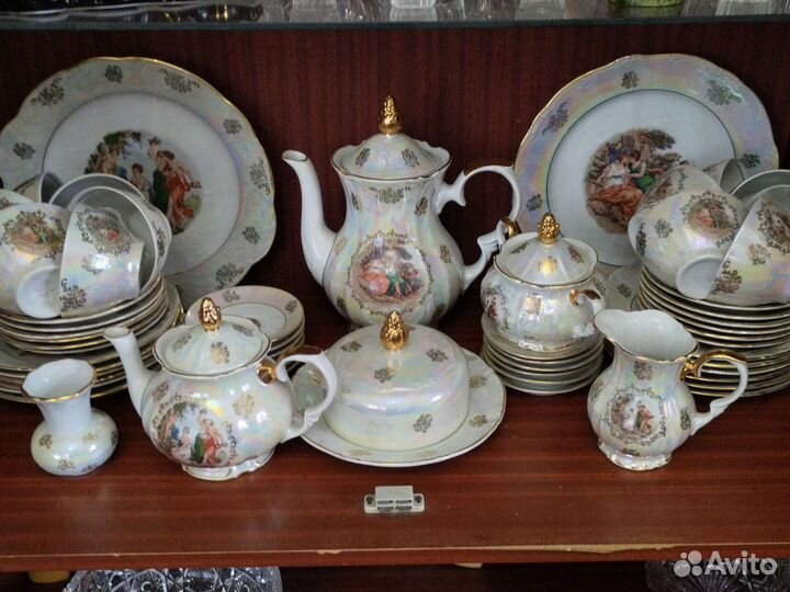 Чайный сервиз на 12 персон, производство ГДР