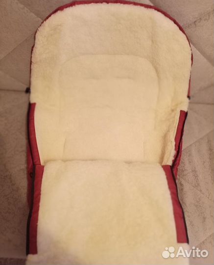 Зимний конверт в коляску на овчине