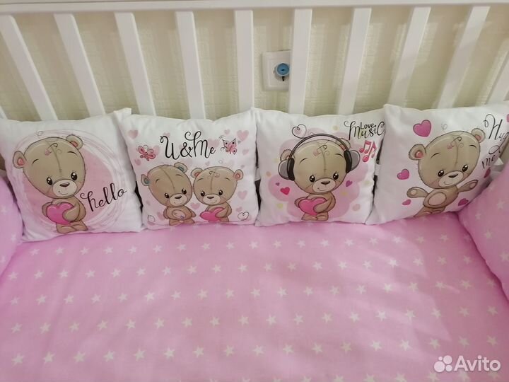 Бортики в детскую кроватку новые