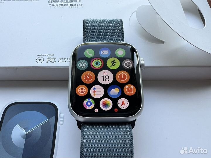 Apple Watch 9 45mm Silver/Blue