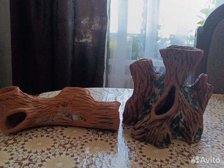 Керамические коряги для аквариума