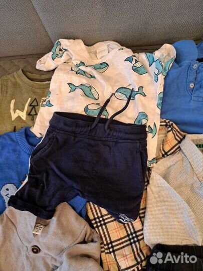 Вещи пакетом на мальчика 80 86 92