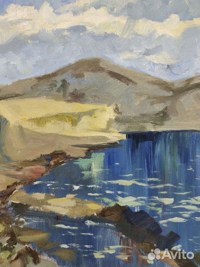 Картина маслом на холсте пейзаж море