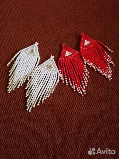 Серьги из бисера