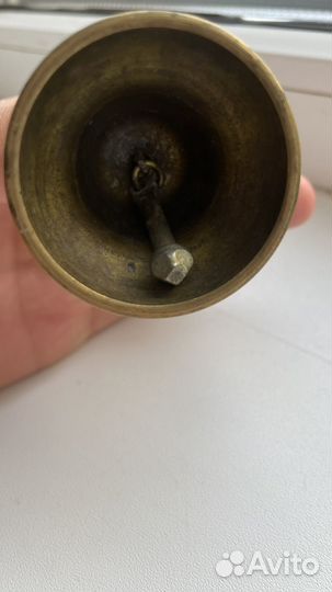 Колокольчик старинный бронза