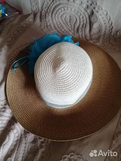 Шляпа летняя под соломку