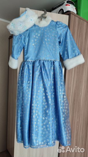 Костюм снегурочки детский 120-130