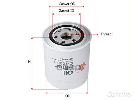 Фильтр масляный mitsubishi pajero sport 2.5 200