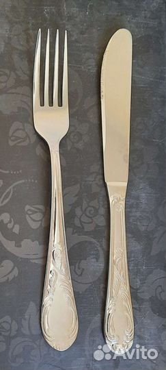 Набор столовых приборов СССР, 12 шт, нержавейка