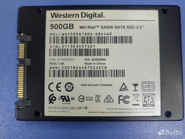 WD RED SA500 500gb