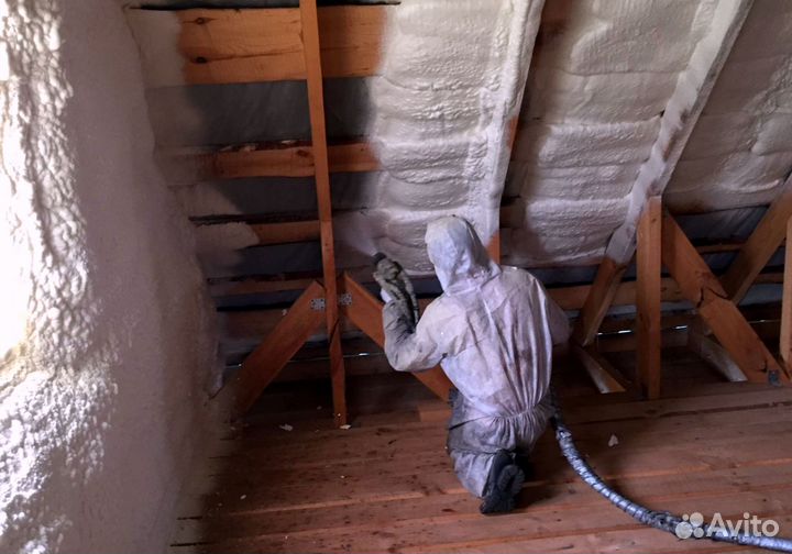 Утеплитель напыление пенополиуретан от 200м2