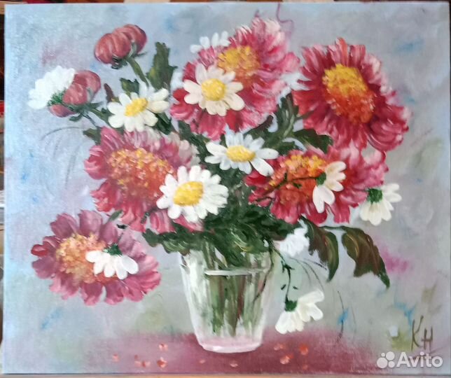 Картина маслом. Цветы