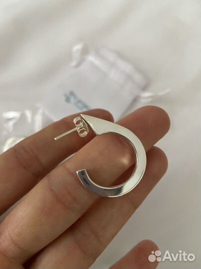Серьги серебро