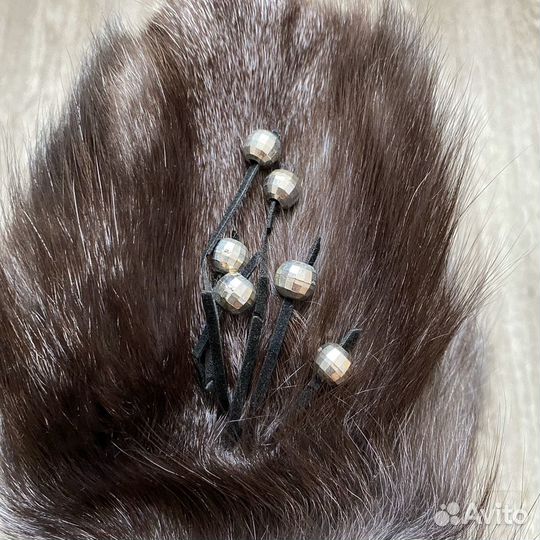 Варежки/ с натуральным мехом