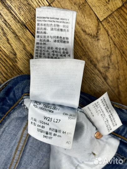 Джинсы levis W25 L27