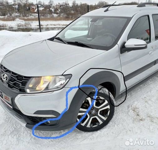 Накладка бампера Largus FL Cross нижняя