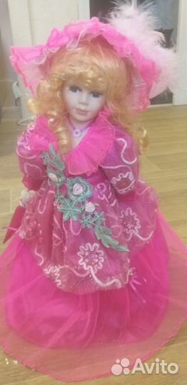 Фарфоровая кукла коллекционная большая