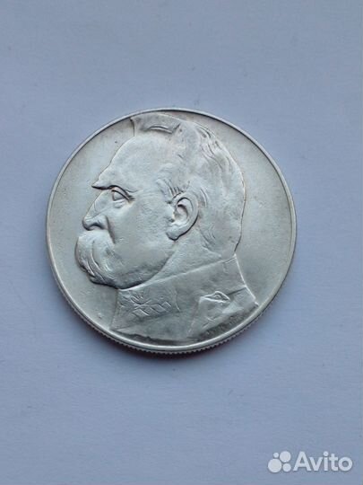 10 злотых 1936г. Пилсудский