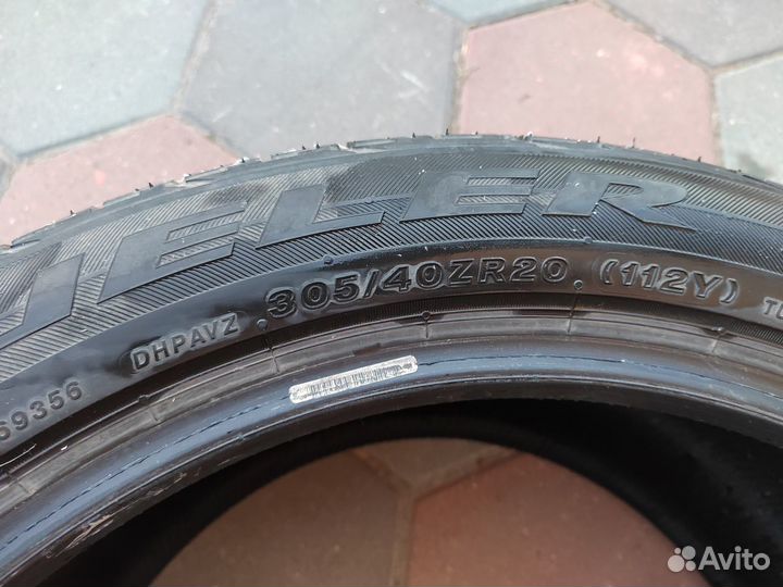 Bridgestone Dueler H/P Sport 275/45 R20 и 305/40 R20 112Y